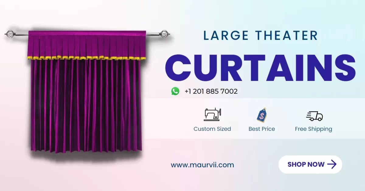 Custom home theater curtain