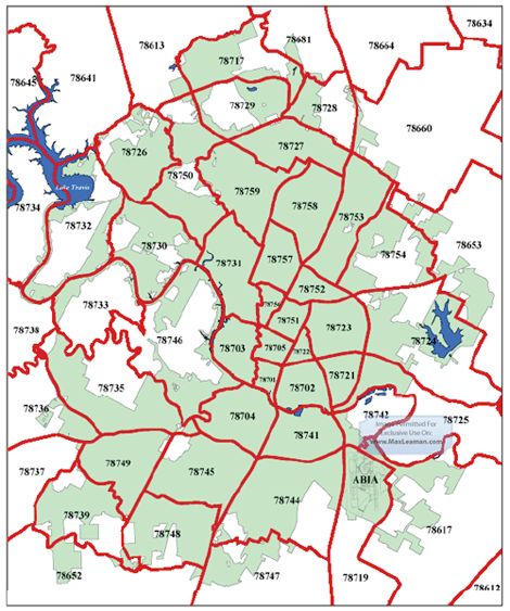 City Of Austin Zip Code Map Mortgage Resources Zip Code Map Austin 