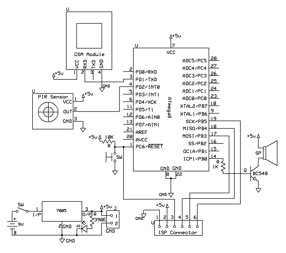 Pir Sensor Based Security Alarm Circuit Diagram Circuit Diagram