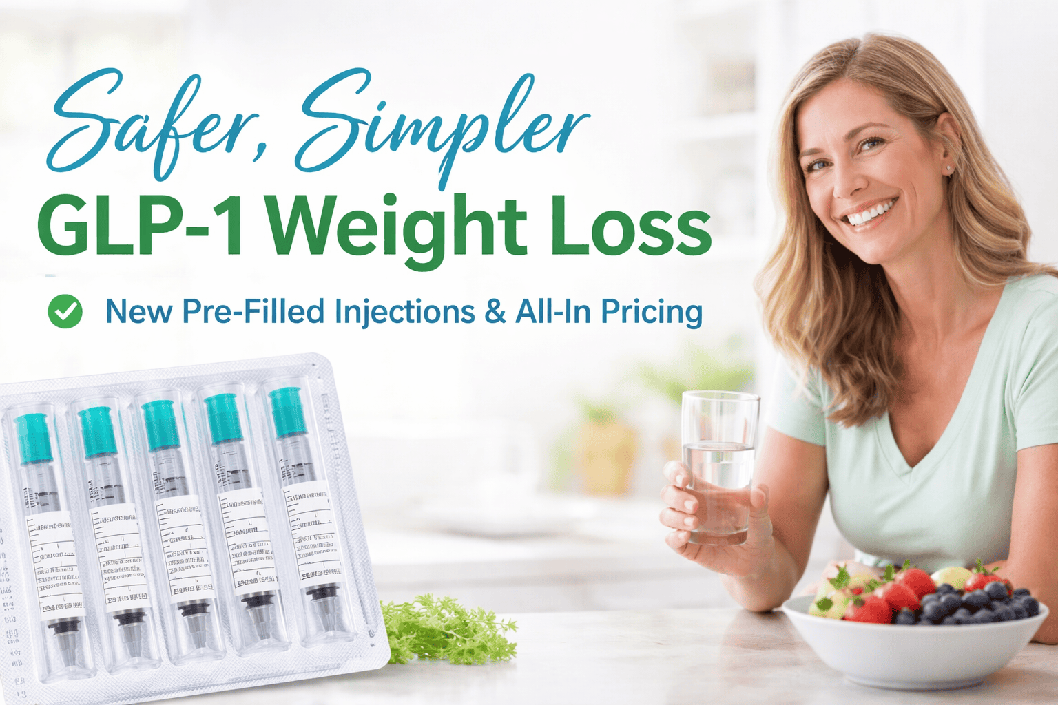 Woman on GLP-1s eating healthy diet