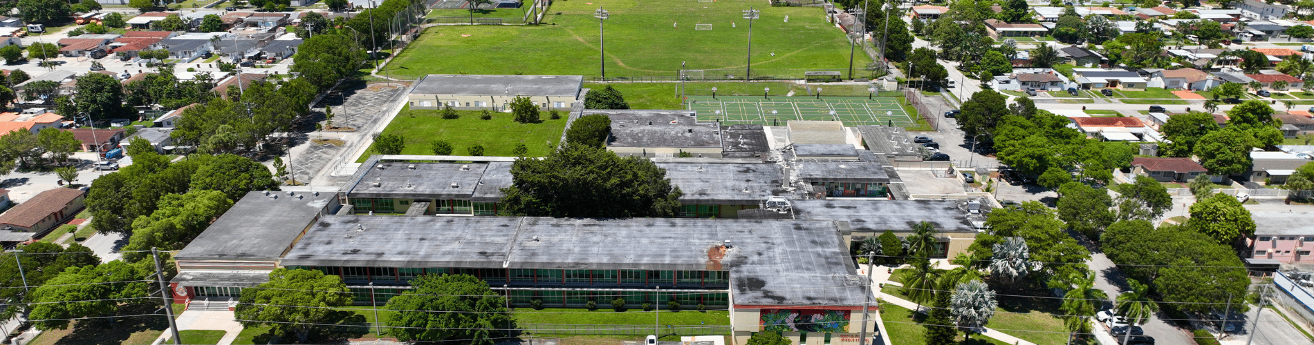 school drone photo