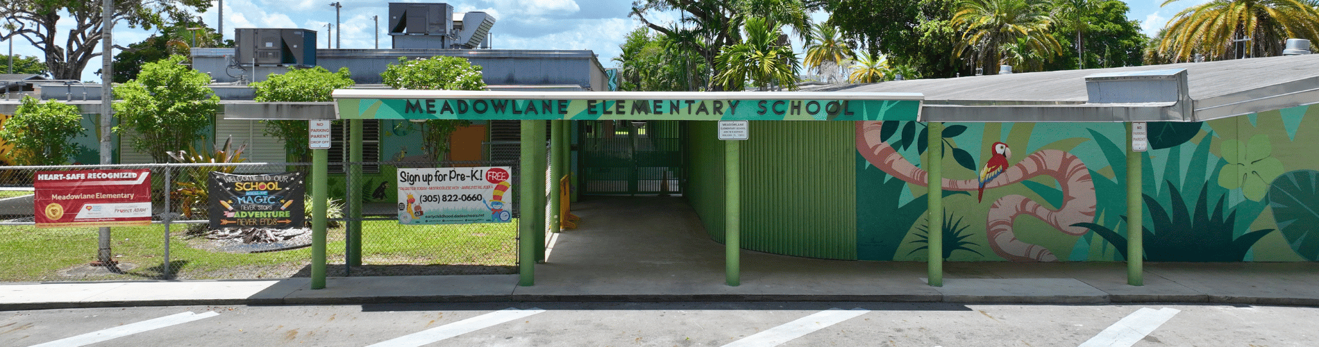 meadowlane es front of school