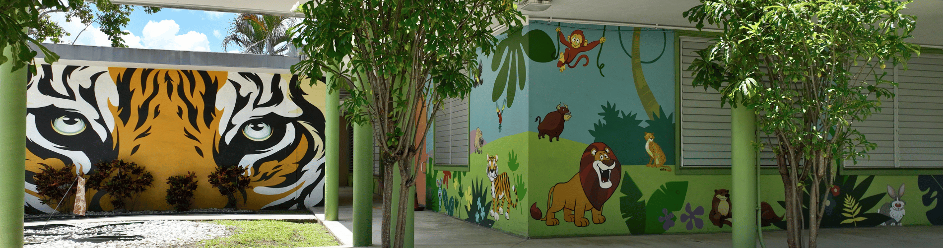 tiger mural