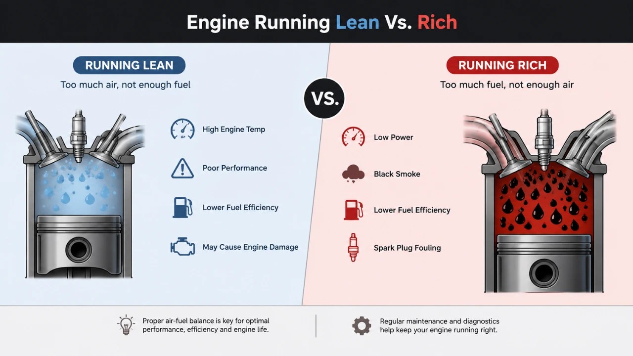 Engine Running Lean Vs. Rich