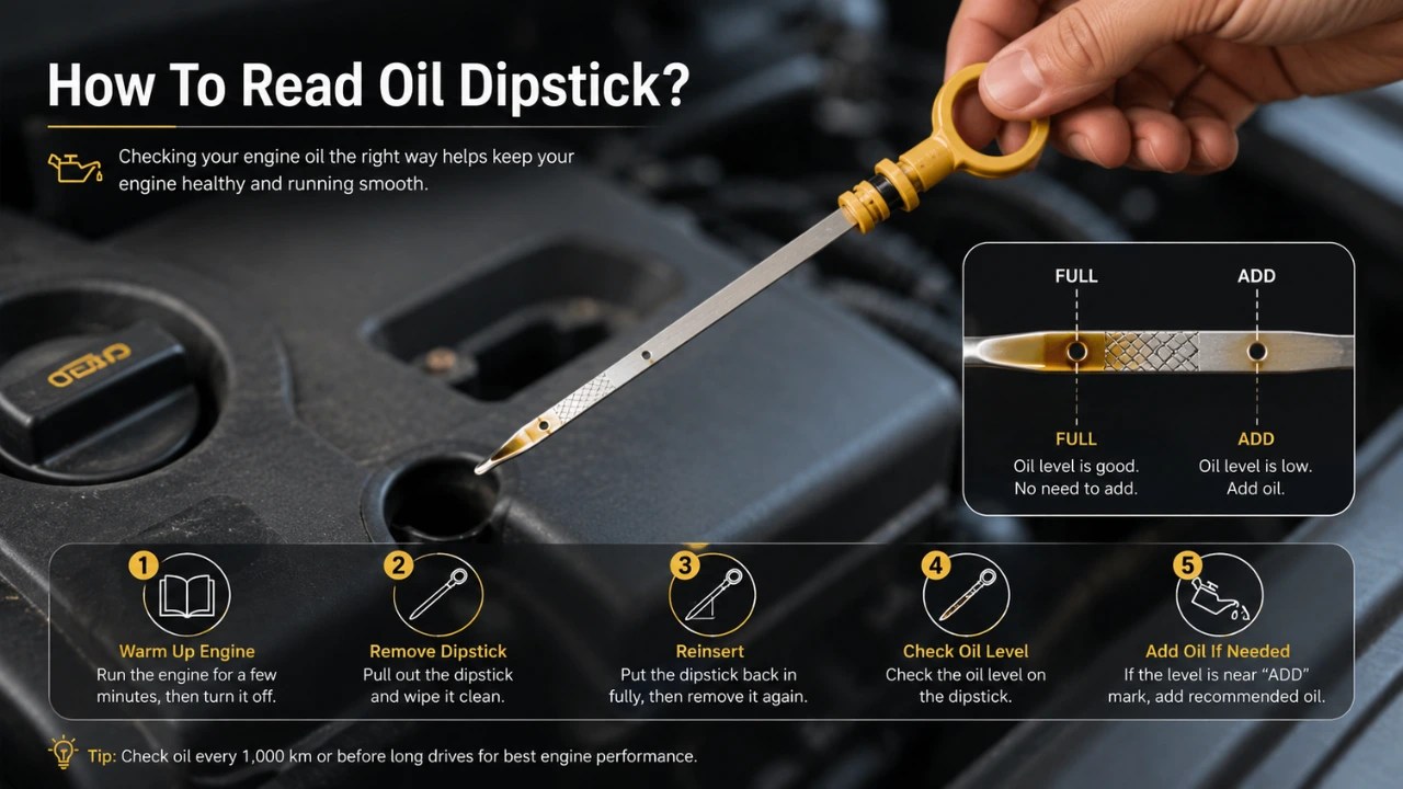 How To Read Oil Dipstick