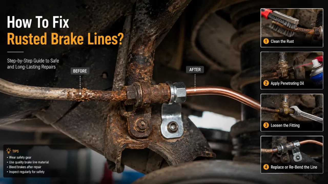 How To Fix Rusted Brake Lines