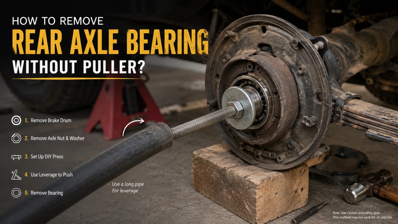 How To Remove Rear Axle Bearing Without Puller