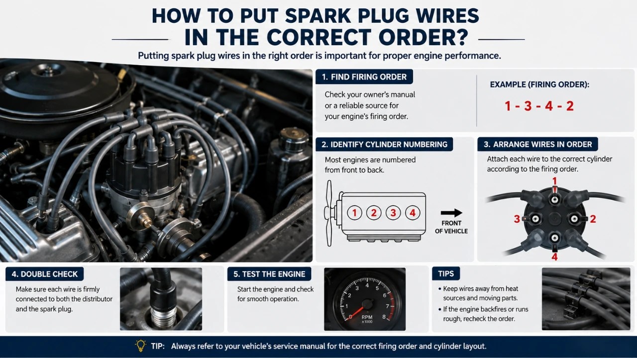How To Put Spark Plug Wires In The Correct Order