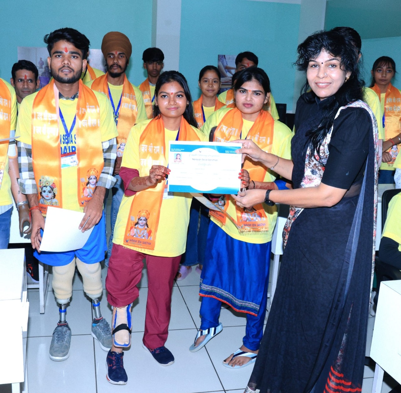 68th Batch of Narayan Seva Sansthan’s Free Computer Course Concludes