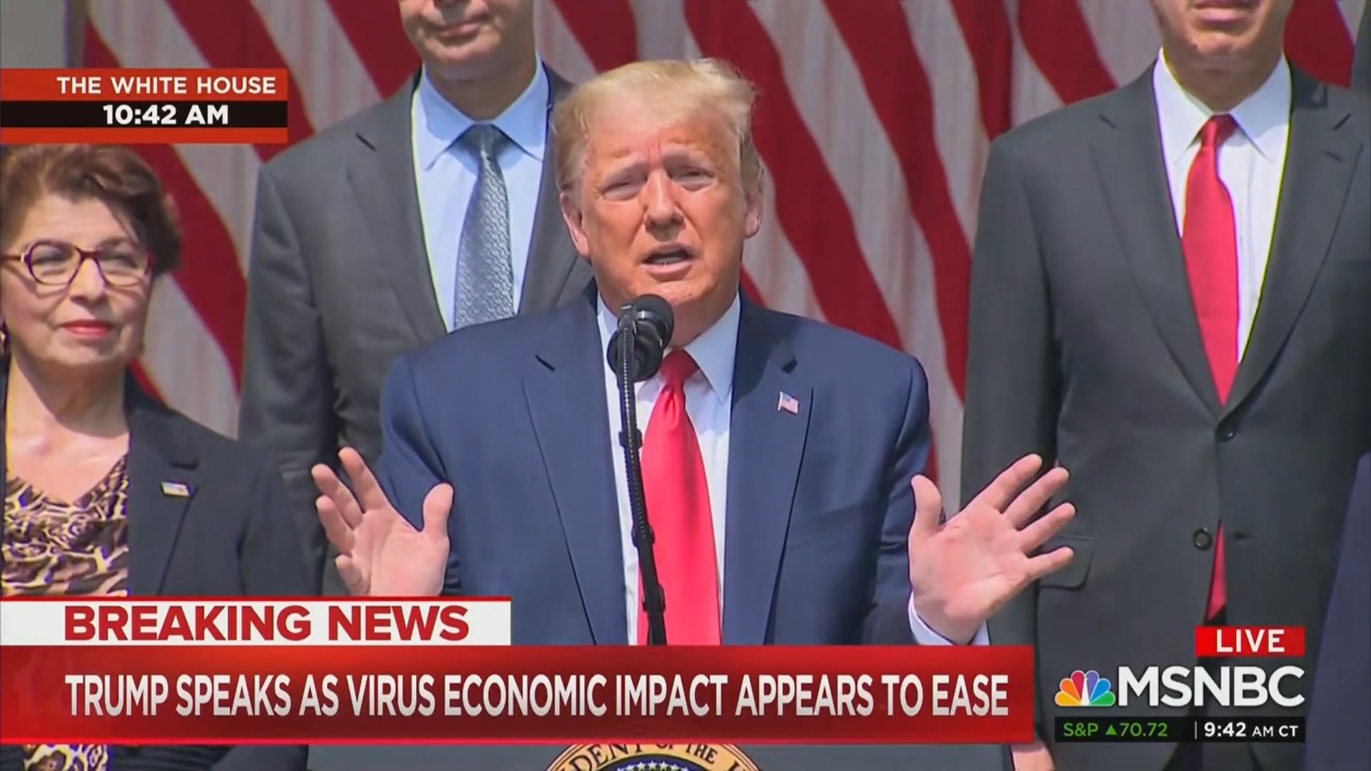 Rudy giuliani reportedly advised donald trump claim he was . CNN Ignores Trump Jobs Report Speech, MSNBC Dips Out Early