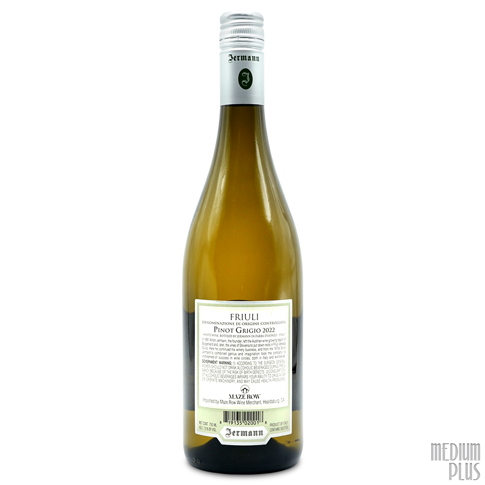 2022 Jermann Friuli DOC Pinot Grigio - Medium Plus