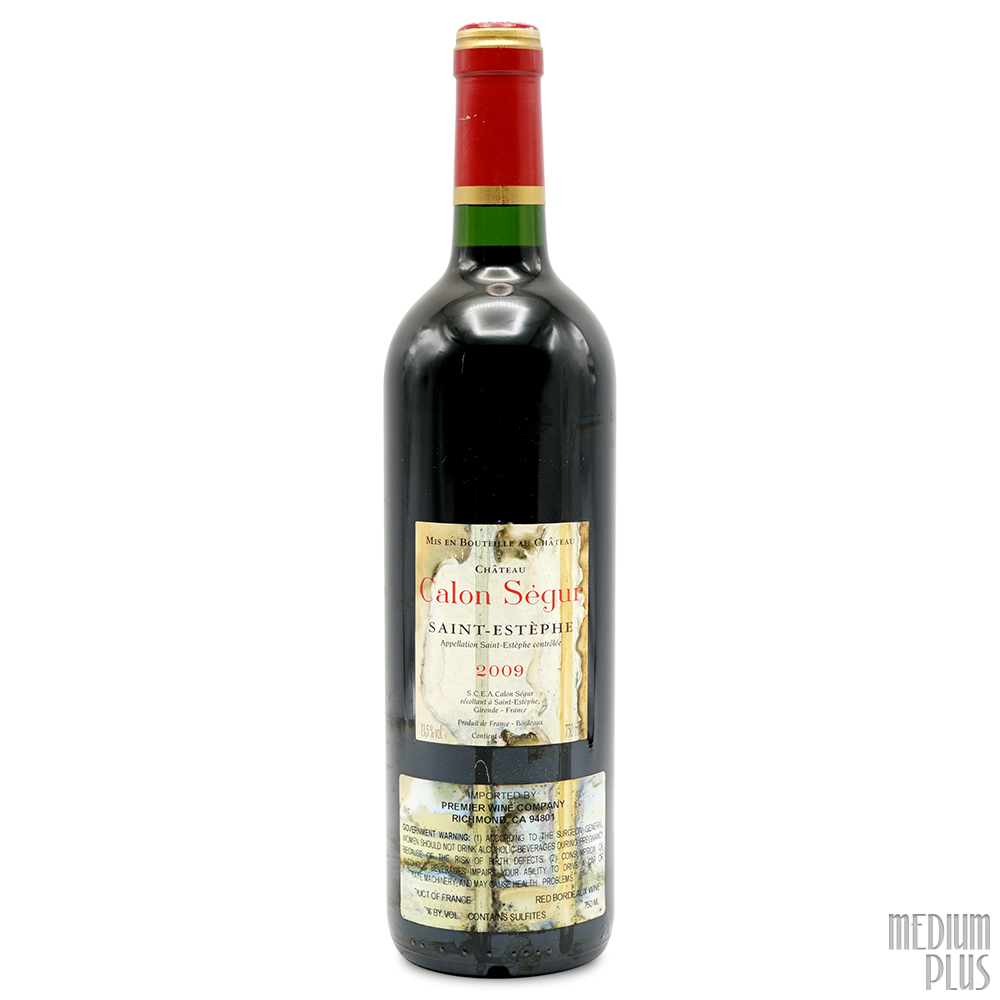 Chateau Calon Ségur 2009 750ml 2009 Château Calon Ségur Saint-Estèphe AOC - Medium Plus