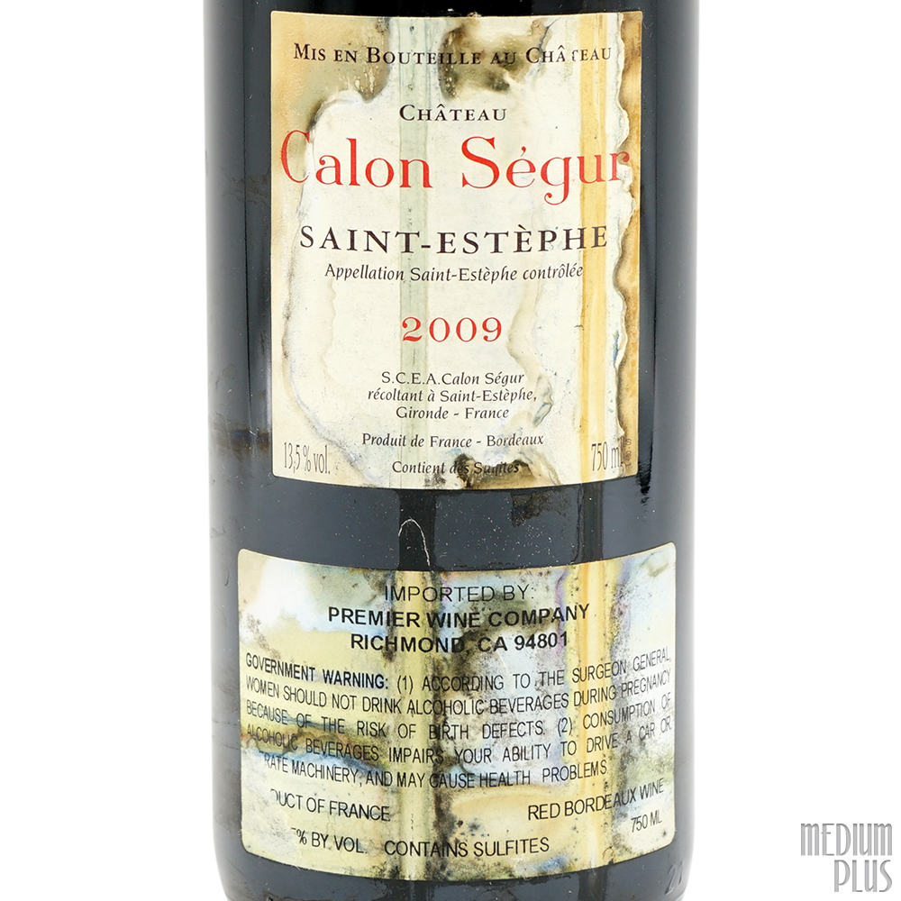 2009 Château Calon Ségur Saint-Estèphe AOC - Medium Plus