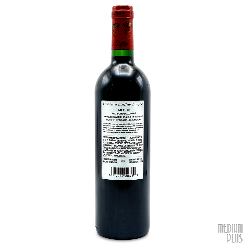 2016 Château Laffitte Laujac Médoc AOC - Medium Plus