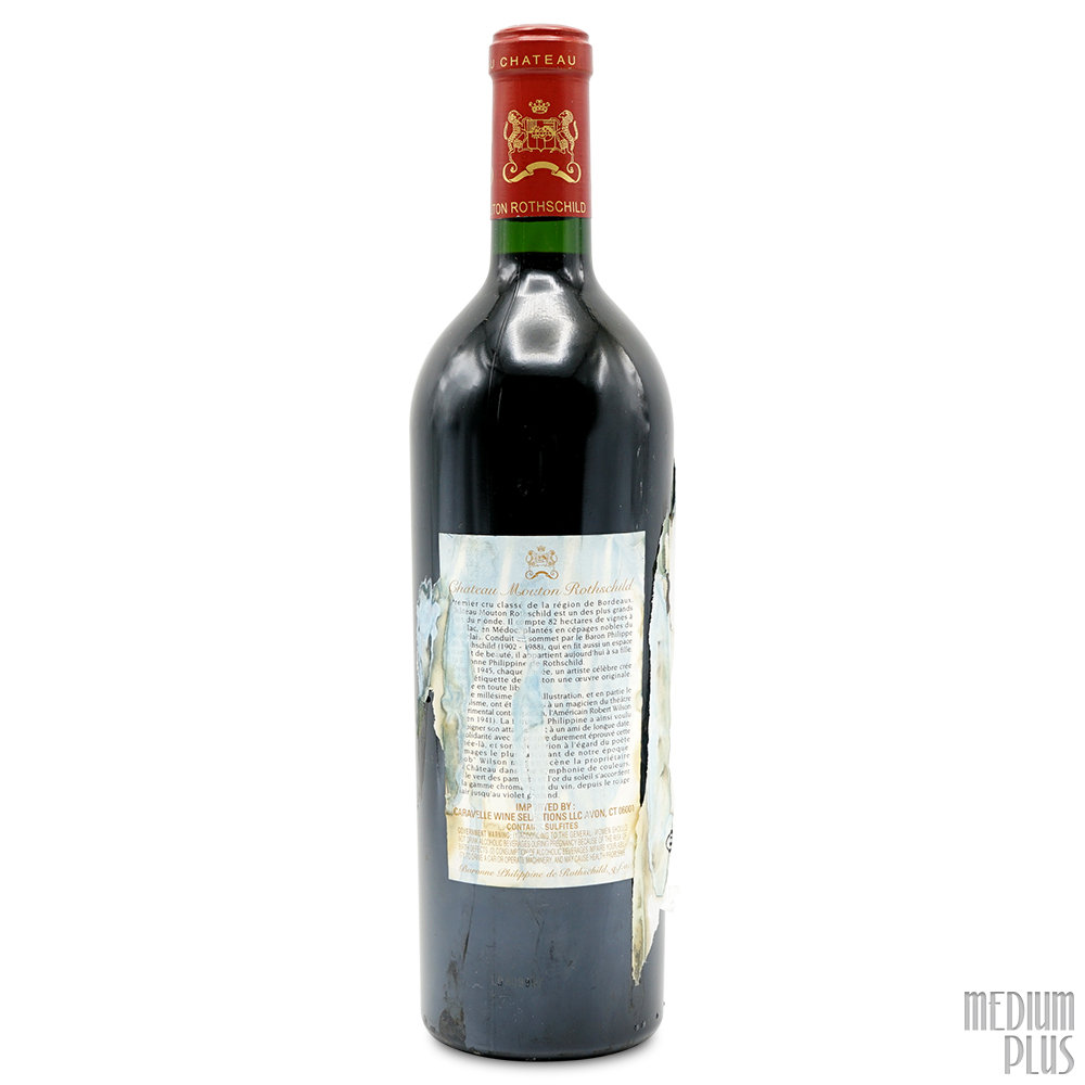 2001 Château Mouton Rothschild Pauillac AOC [stained label