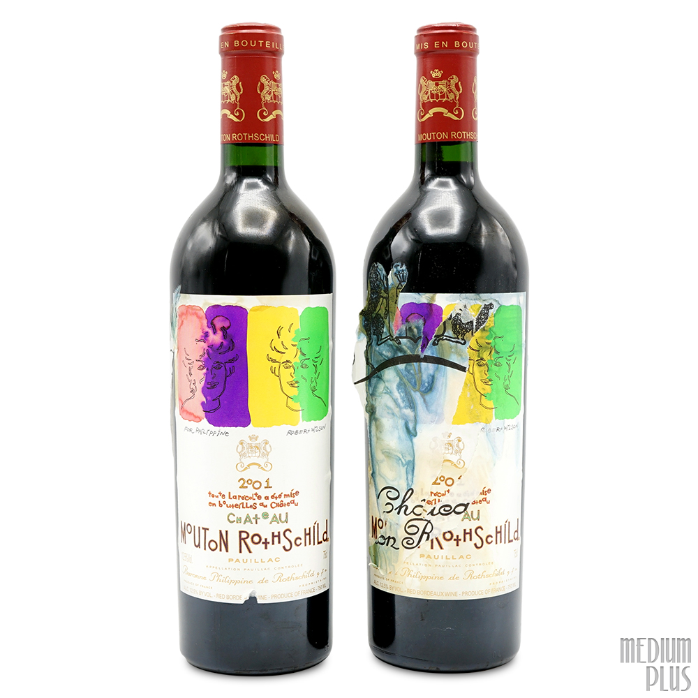 2001 Château Mouton Rothschild Pauillac AOC [stained label