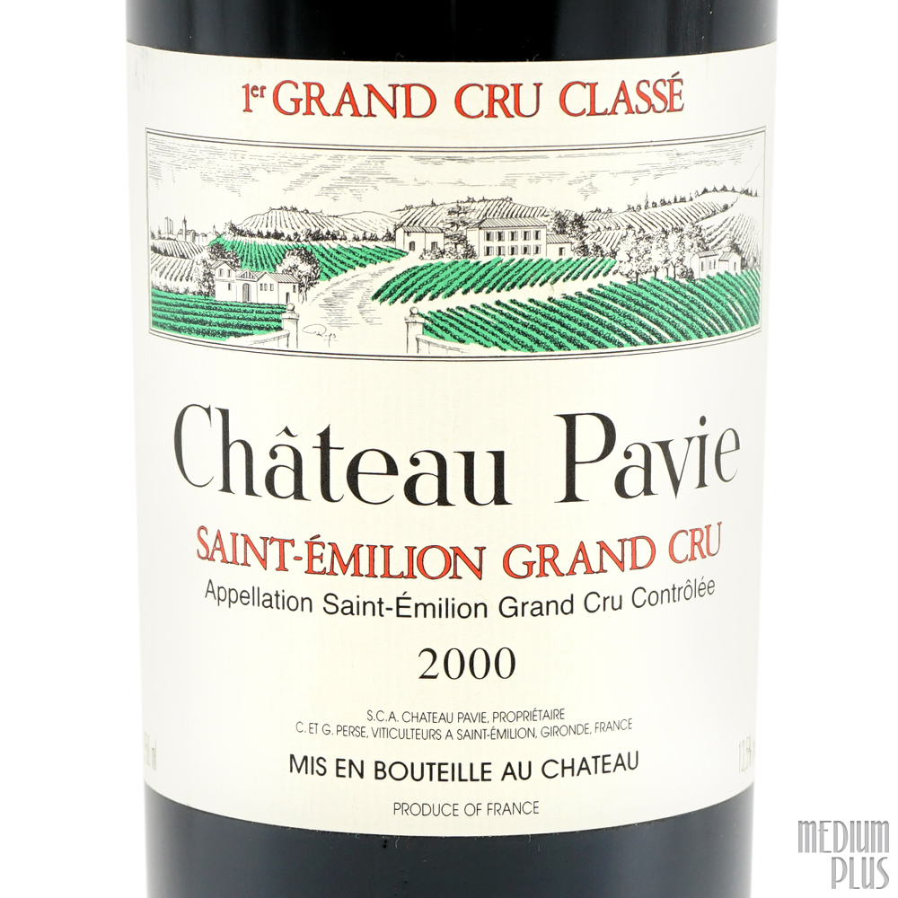 2000 Château Pavie Saint-Émilion Grand Cru [stained label