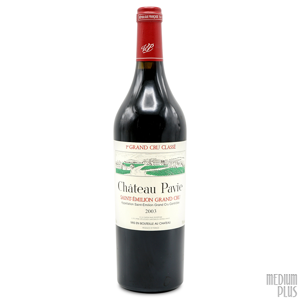 2003 Château Pavie Saint-Émilion Grand Cru [stained label