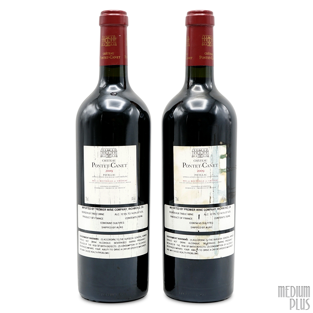 2009 Château Pontet-Canet Pauillac AOC [stained label] - Medium Plus