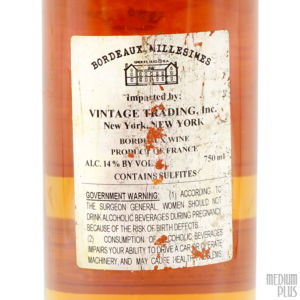 1999 Château d'Yquem Sauternes AOC [stained label] - Medium Plus