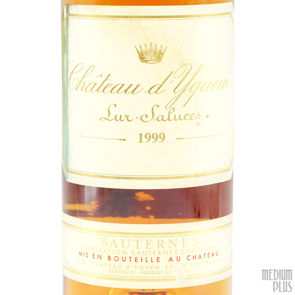 1999 Château d'Yquem Sauternes AOC [stained label] - Medium Plus