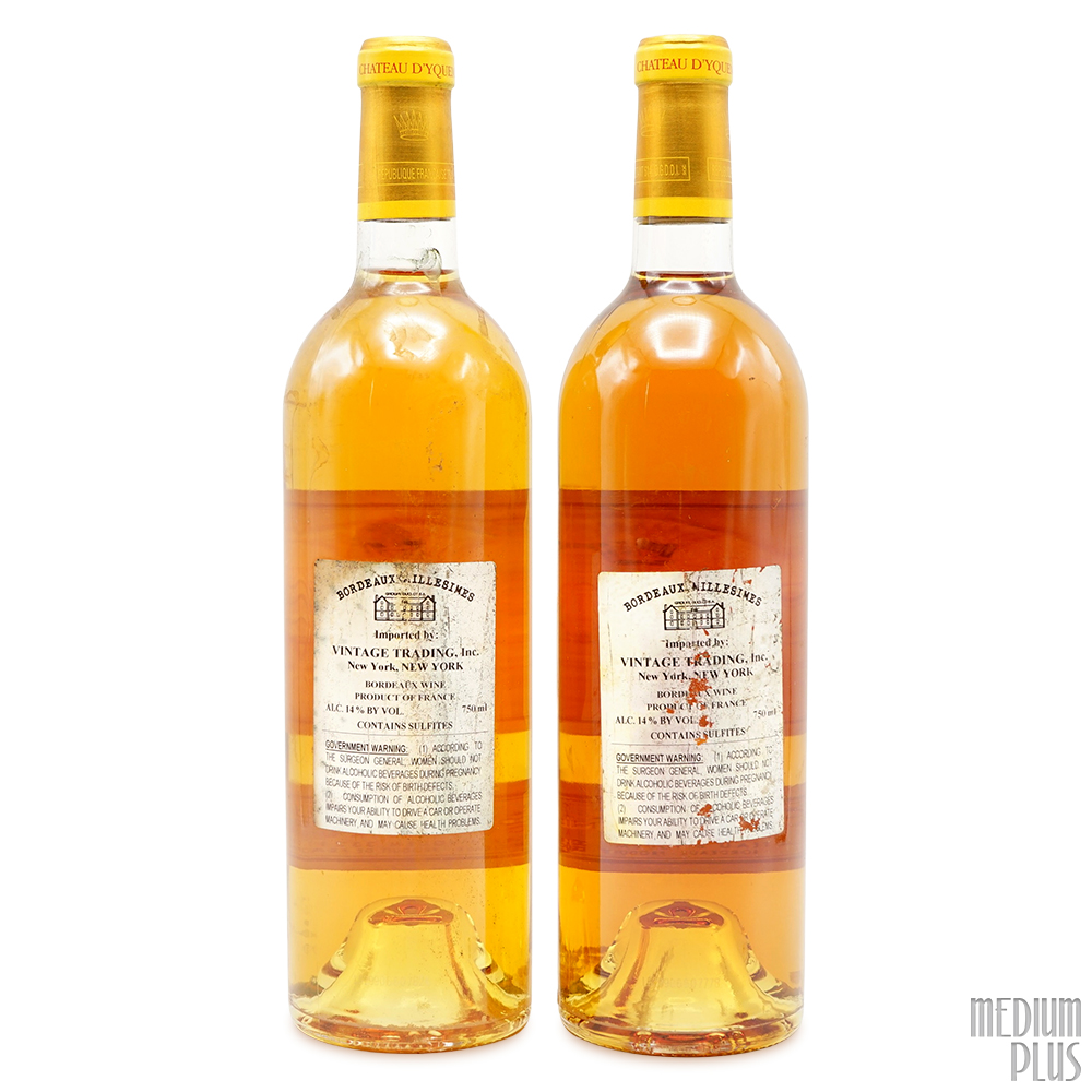 1999 Château d'Yquem Sauternes AOC [stained label] - Medium Plus