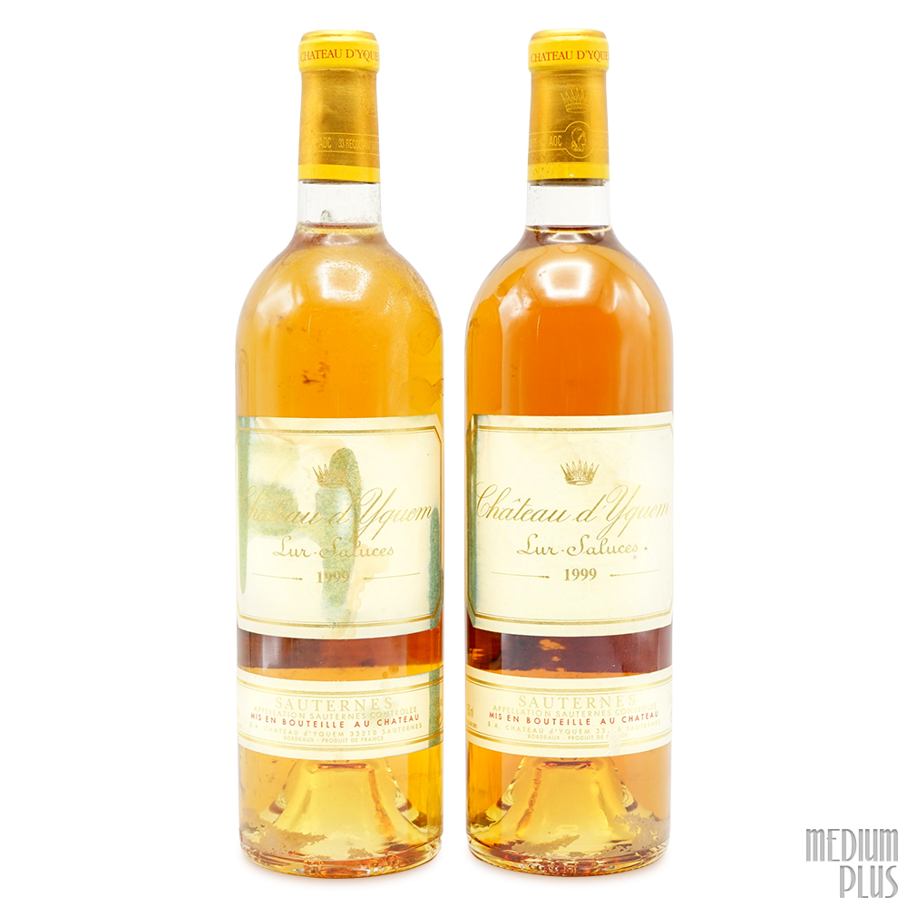 年末セール Chateau d'Yquem 1999 Sauternes 1999 Château d'Yquem Sauternes AOC [stained label] - Medium Plus