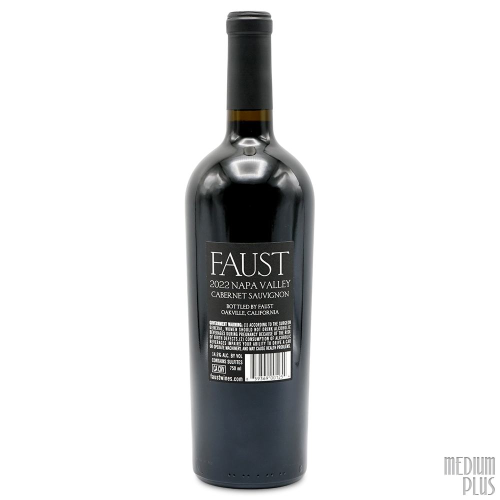 2022 Faust Napa Valley Cabernet Sauvignon - Medium Plus