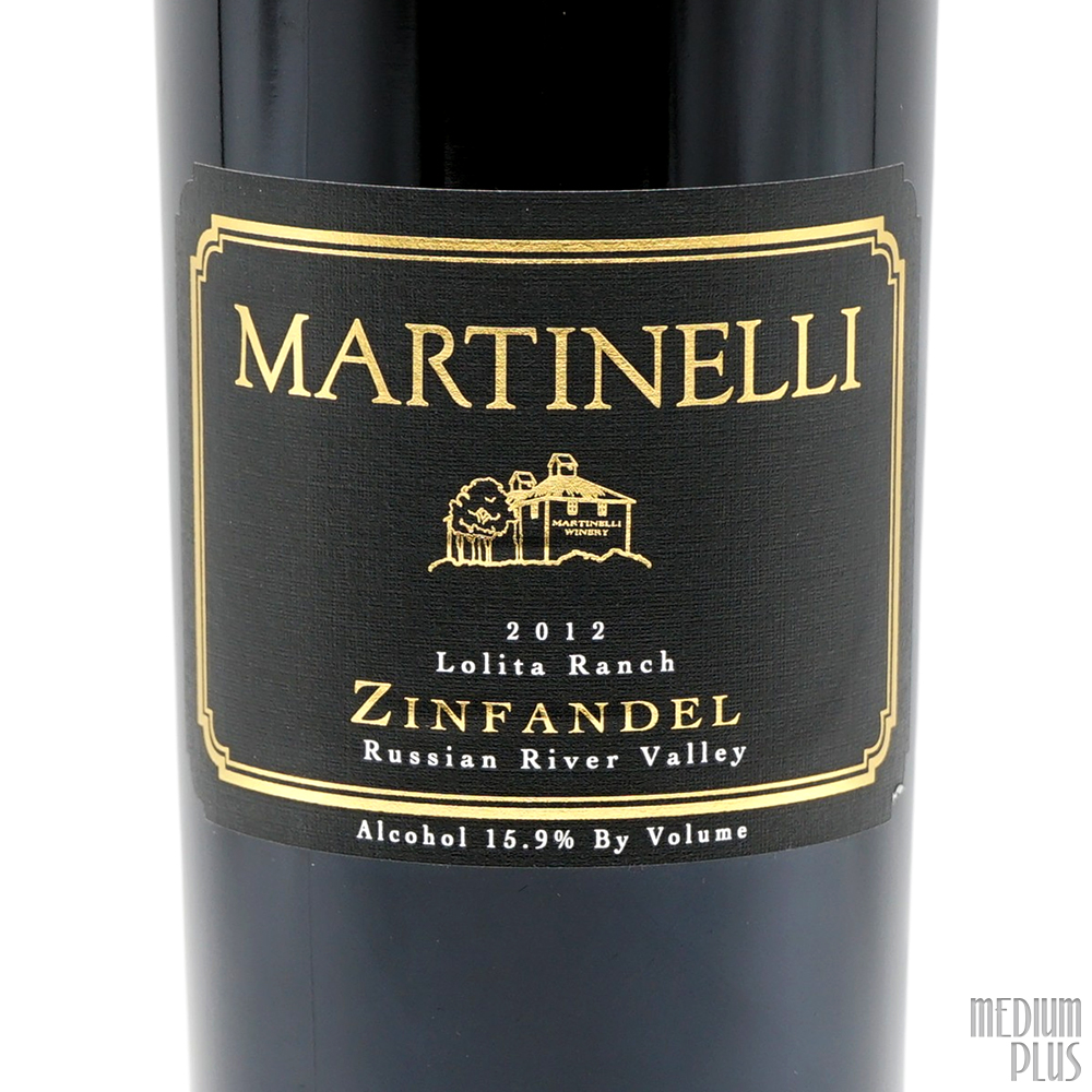 2012 Martinelli Russian River Valley Zinfandel Lolita Ranch