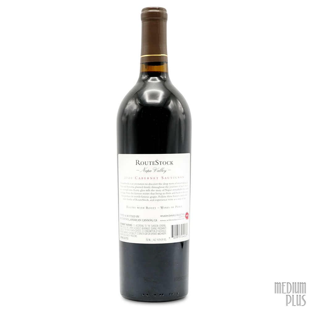 2020 RouteStock Napa Valley Cabernet Sauvignon - Medium Plus