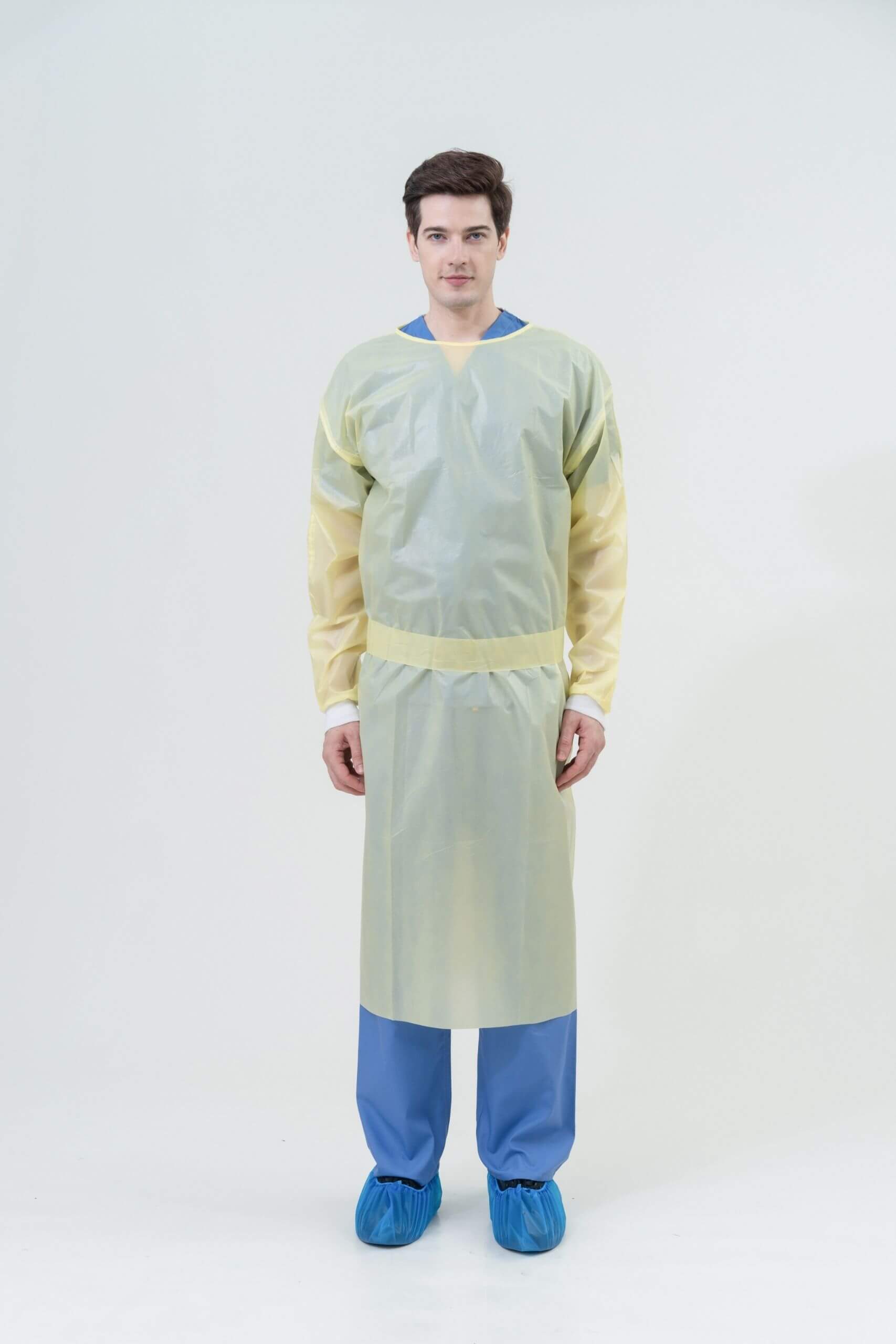 Medtecs CoverU Disposable Isolation Gown (IL4036YK/ Yellow) Medtecs
