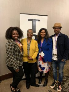 Michela Lopez, Worcester State University's Alternatives for Individual Development Program Coordinator, Senator Jill Duson, ME - 1st Black Woman to Serve on the Maine Senate and she is part of the first Upward Bound Class from Swathmore College in 1969