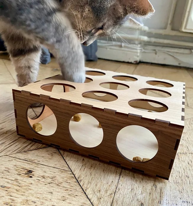 DIY Puzzle Feeders To Stimulate Cats Brain