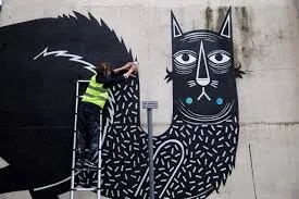 cats in modern street art