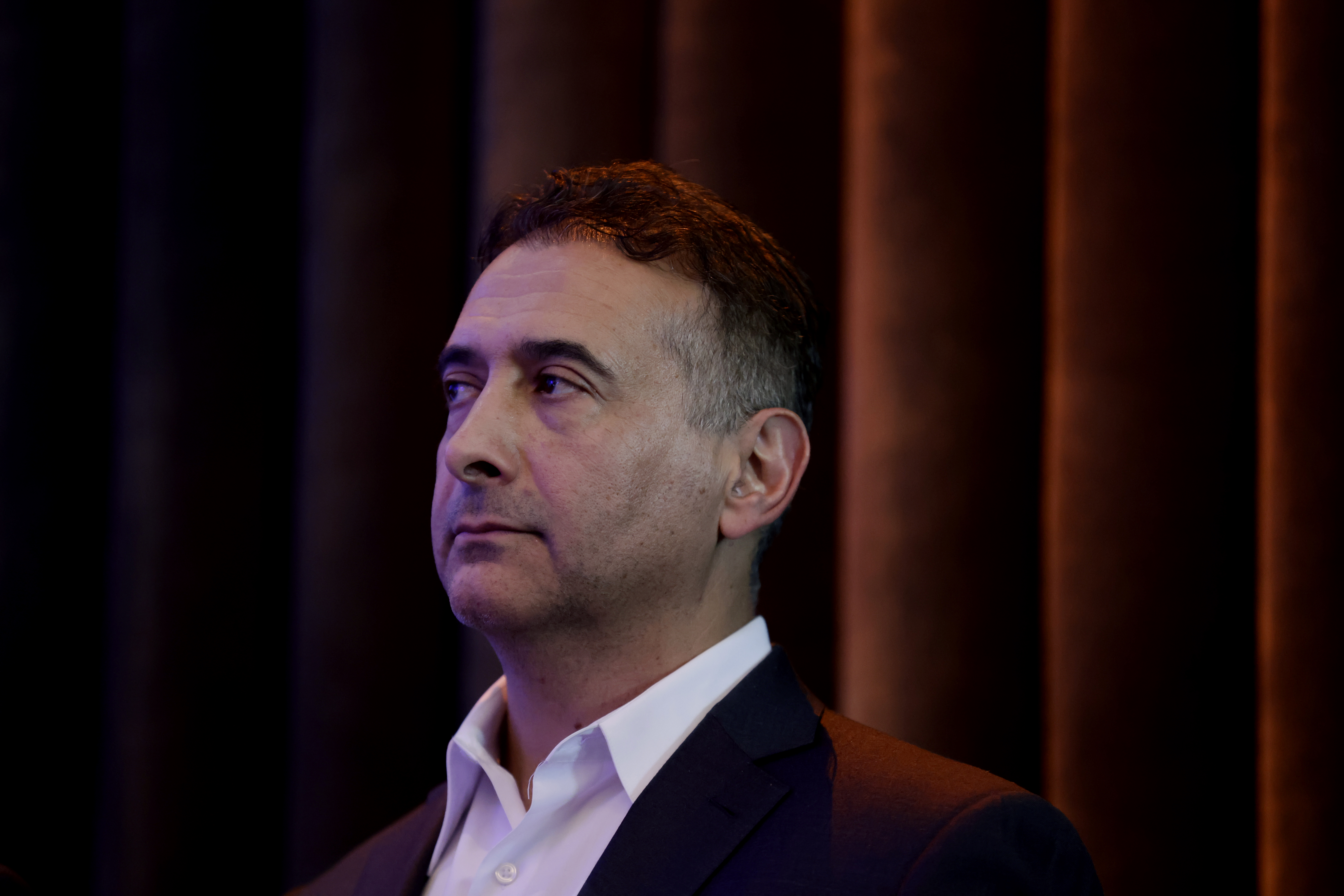 President and Chief Executive Officer at Eagle Canyon Capital and owner of Signia by Hilton, Sam Hirbod is photographed during the official grand opening celebration and ribbon cutting of Signia by Hilton Hotel in downtown San Jose, Calif., Wednesday, May 18, 2022. (Photo by Josie Lepe)