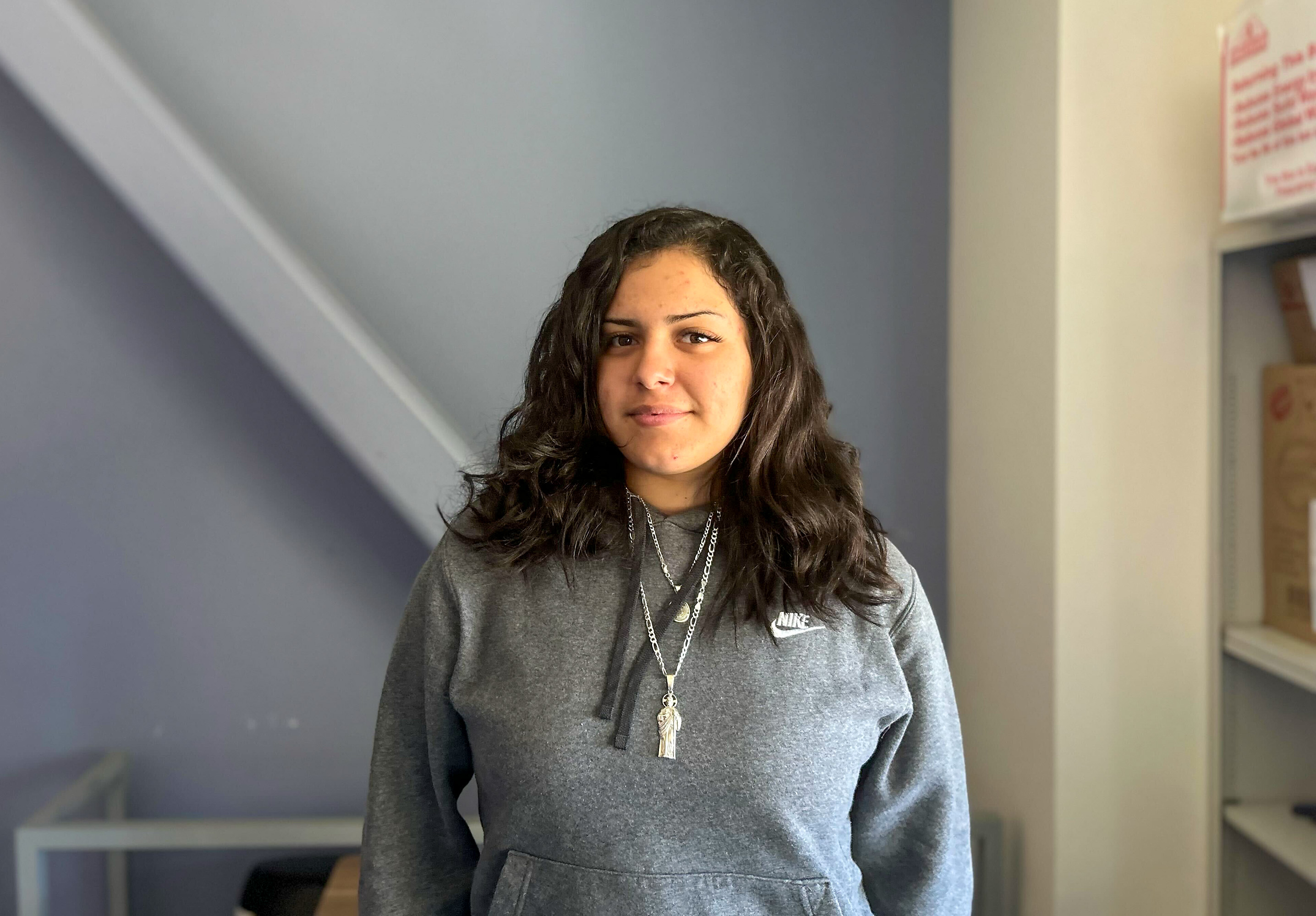 Portrait of Arely Rodriguez taken on April 16, 2024. (Elda Alvarez/Mosaic Staff)