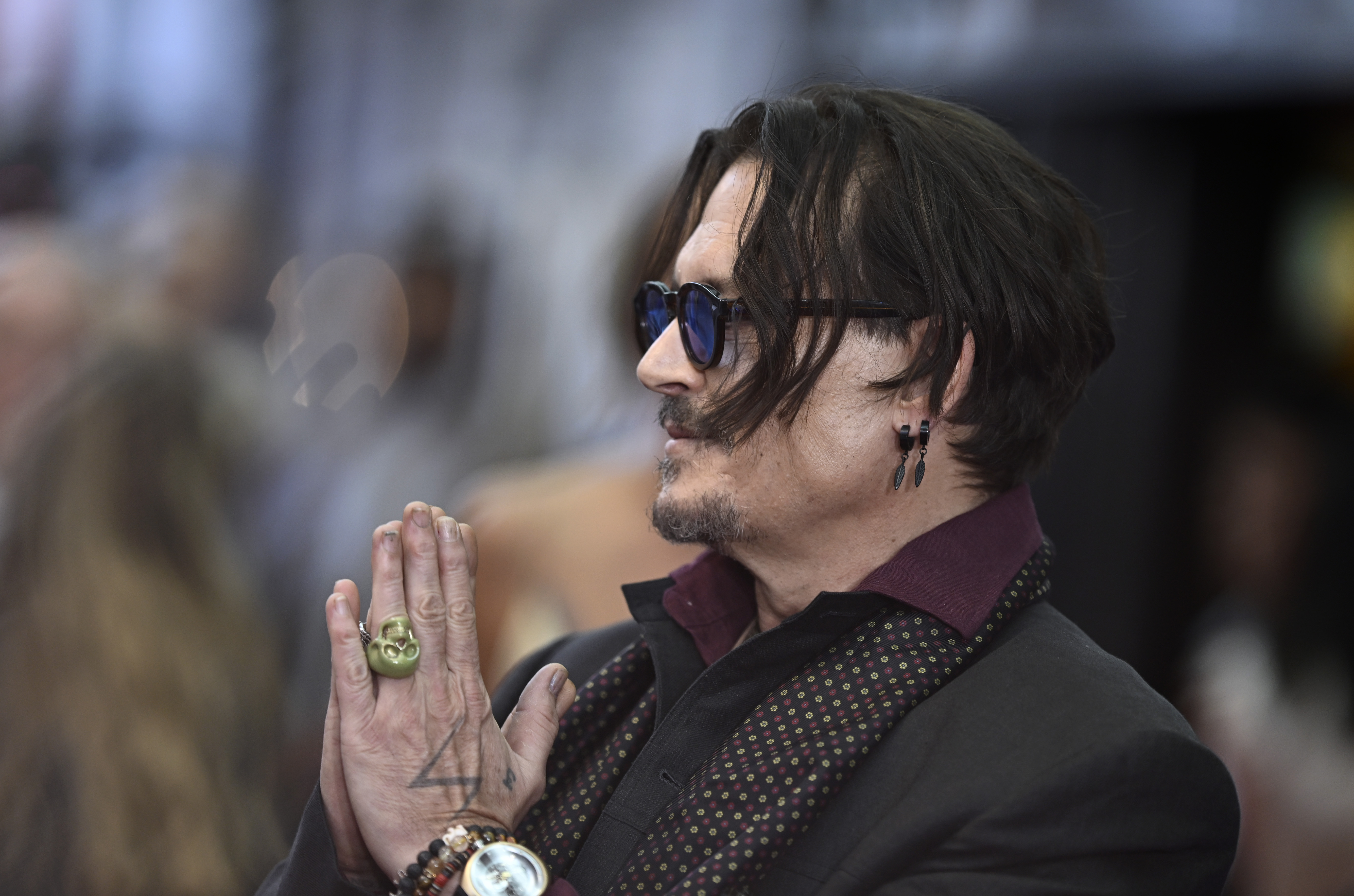 LONDON, ENGLAND - JULY 08: Johnny Depp attends the "Modigliani - Three Days On The Wing Of Madness" UK Premiere at the Curzon Mayfair on July 08, 2025 in London, England. (Photo by Gareth Cattermole/Getty Images)