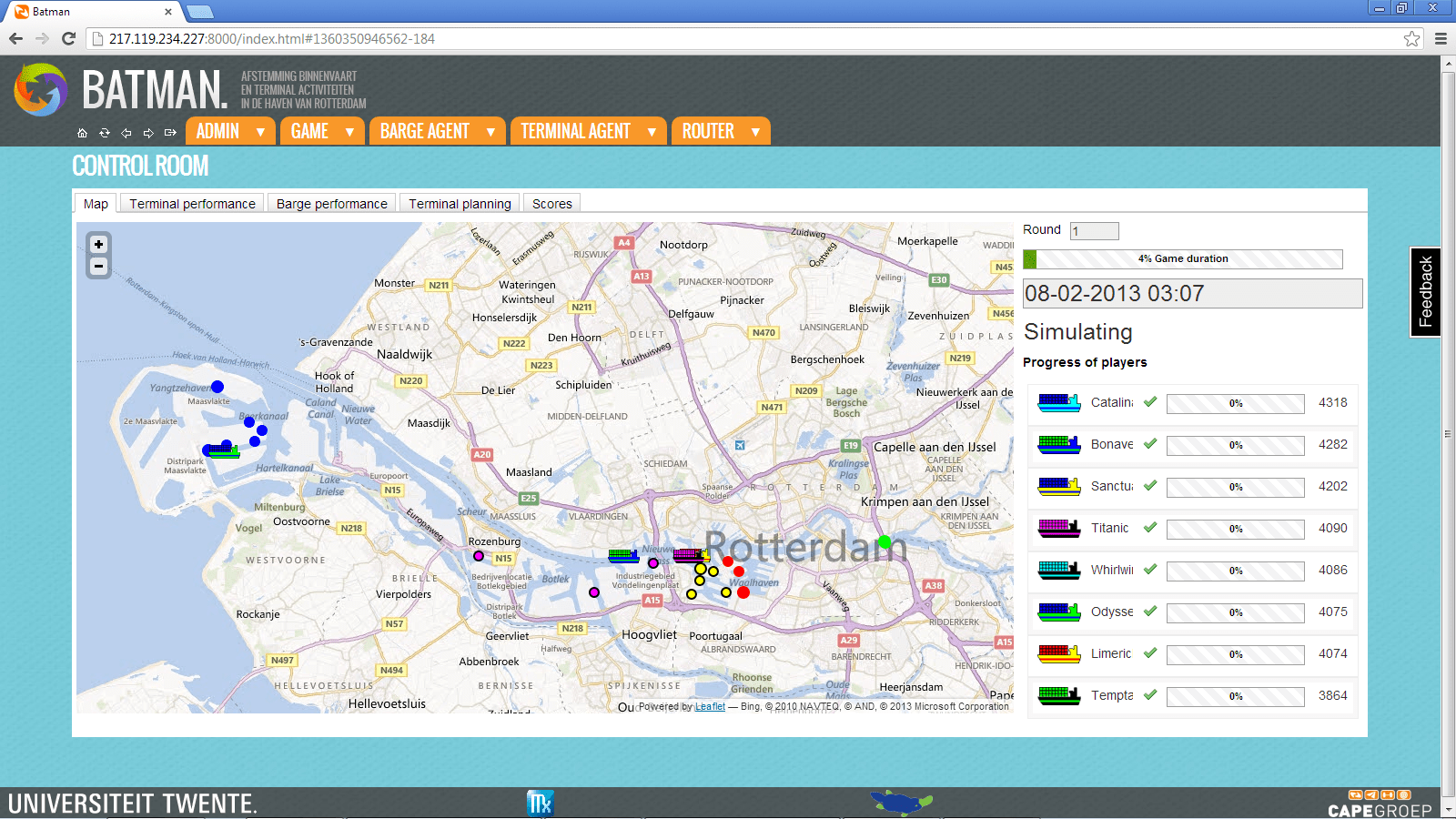 BATMAN: Main Gaming Screen