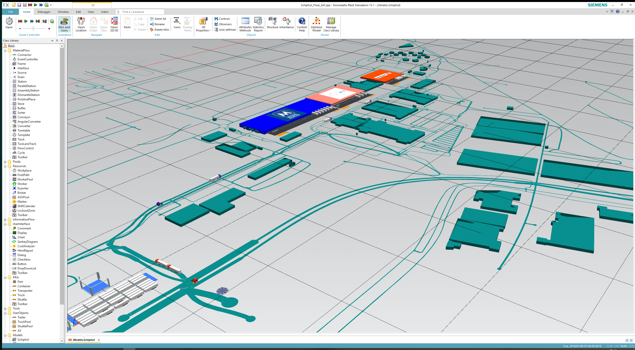 Project CATALYST: Simulation Schiphol