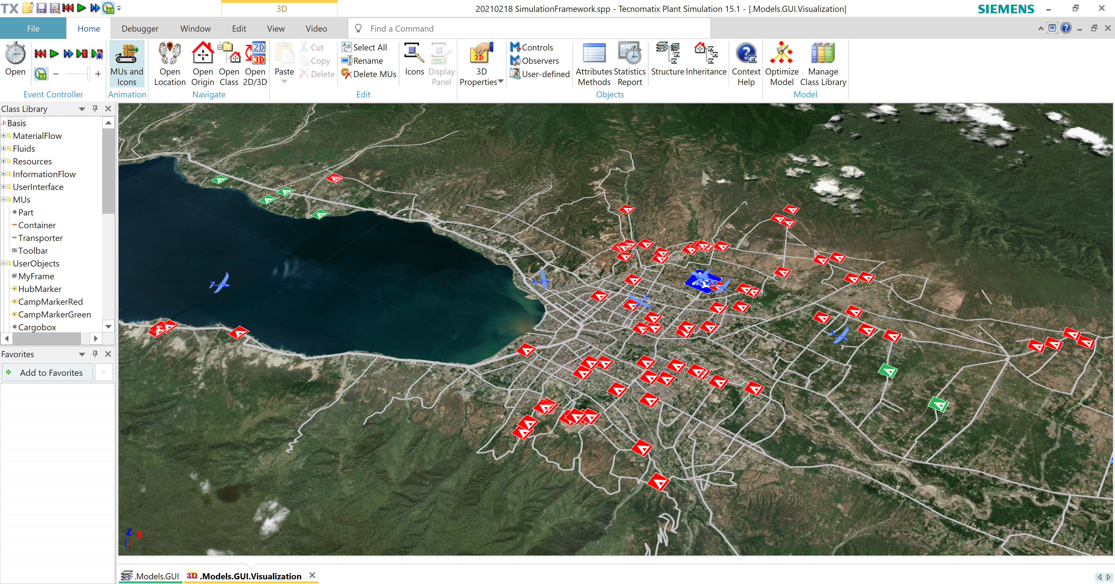Wings for Aid Simulation