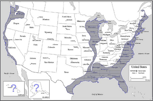 US Navy Map Of Future America Navy 