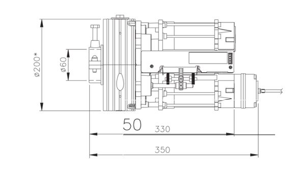 Titan 200bme Acm Motore Serranda 260kg Asse 60 Molla 200 Elettrofreno