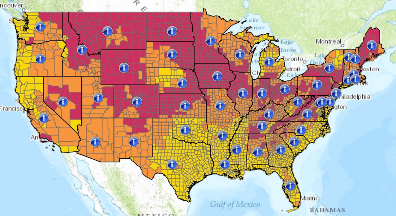 Central Minnesota Radon At Jorja Helms Blog Radon Map Usa 
