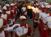 Masyarakat Aceh Tengah Antusias Sambut Kirab Api PON XXI
