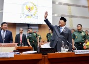 Rapat Terakhir Menhan Prabowo dengan Komisi I DPR