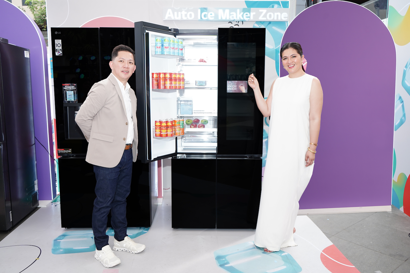 LG’s Innovative Refrigerators Took Center Stage, Featuring Advanced Ice-Making Technology and Smart Features