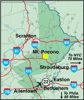 Poconos Map 