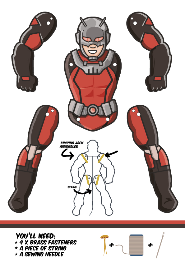 AntMan paper puppet M. Gulin