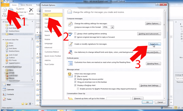 · click the new button. How To Add Html Signature In Outlook 2010 Michael G Stults