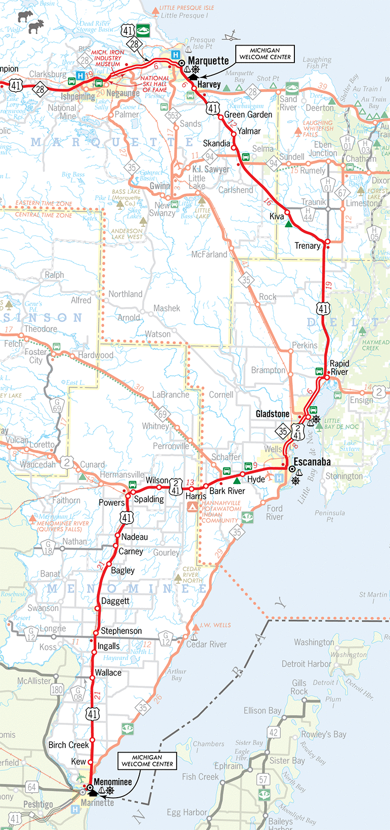 US Hwy 41 Map Your Ultimate Guide This Season US 041S Map 